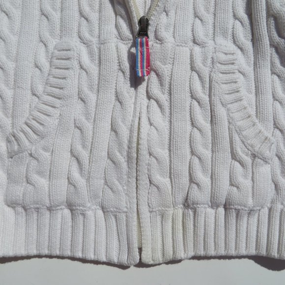 L.L.Bean Sweater 6X-7 cardigan full zip Girls Boys Kids 100% Cotton ll bean - Picture 7 of 12